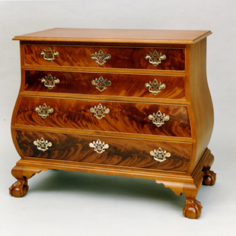 Bombe Chest, front view. Bombe Chest, front view.
